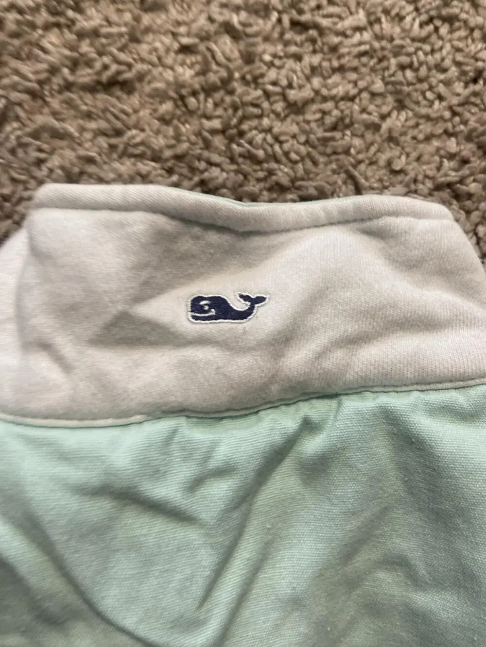 Vineyard Vines Sweatshirt Mens XL Multicolor Striped 1/4 Zip Mock Neck Logo